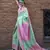 Sea Green And Pink Weaving Silk Blend Saree