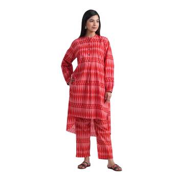 Jaipur rang kilim red pink  co-ord set 1