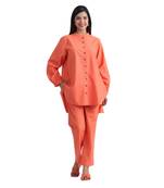 Jaipur rang tangarine  co-ord set