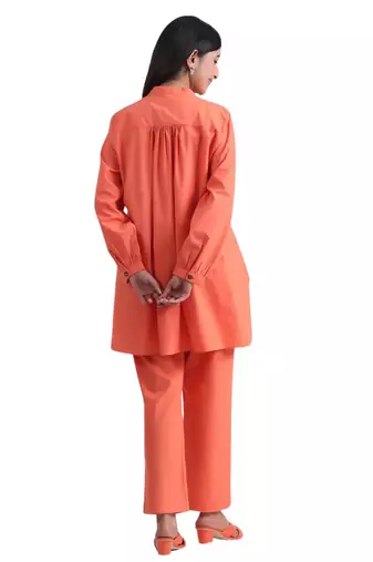Jaipur rang tangarine  co-ord set