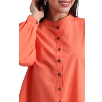 Jaipur rang tangarine  co-ord set 4
