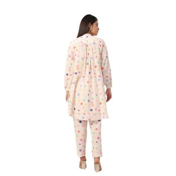Jaipur rang polka dot co-ord set 2