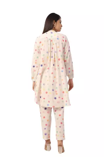 Jaipur rang polka dot co-ord set