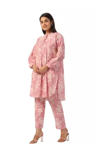 Jaipur rang onion pink co-ord set