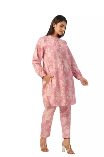 Jaipur rang onion pink co-ord set