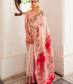 Riva Enterprise Women's Art Silk With Ethnic motif Woven Design saree with woven design border