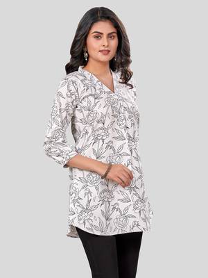  crepe printed short kurti 3