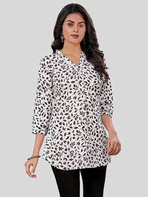  crepe printed short kurti 3