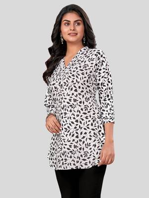  crepe printed short kurti 4