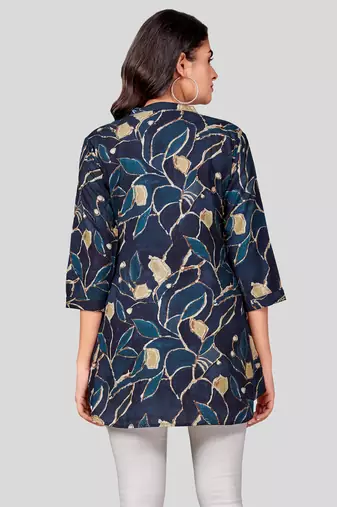  rayon printed short kurti