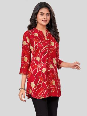 rayon printed short kurti 3