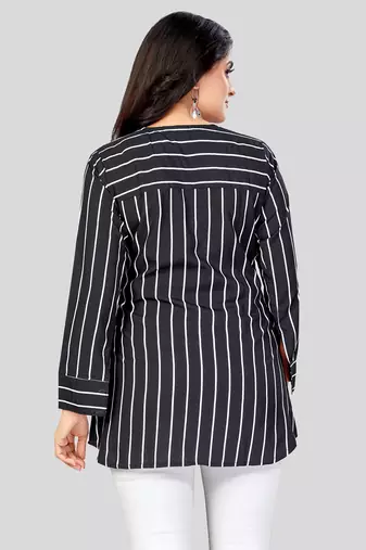  crepe printed short kurti