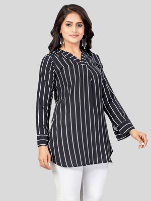  crepe printed short kurti 3