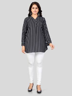  crepe printed short kurti 5