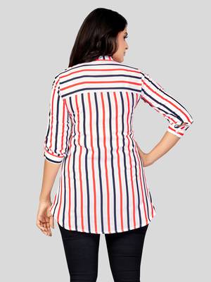  crepe printed short kurti 2