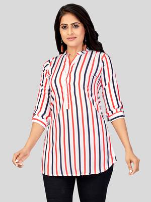  crepe printed short kurti 4