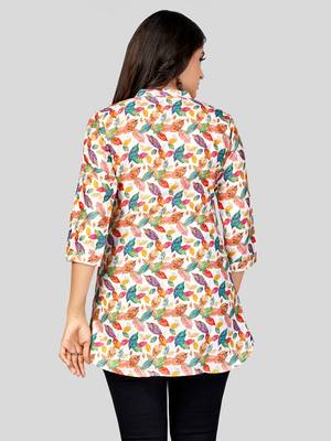  cotton blend printed short kurti 2