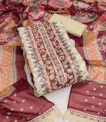 Manvaa women'sulti unstitched printed heavy organza dressaterial 