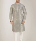 Arruga stylish mirror work sequins digital print  kurta pajama