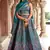 Teal Faux Kanjivaram silk blend Weaving Lehenga Choli