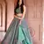 Mint Green Silk Blend Lehenga Choli with Embroidery work