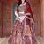 Maroon Faux Kanjivaram Silk Blend Weaving Lehenga Choli