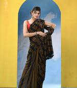 Blue cotton handloom saree