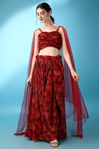 Red Color Fancy Lycra Designer Lehenga Choli
