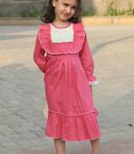Designer Frock For Girls In Pure Cotton Fabric