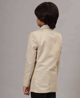 boys solid beige blazer 3