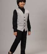 Boys light grey waistcoat