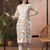 Hand Embroidered White Cotton Lucknowi Chikankari Indian Women Co-Ord Set