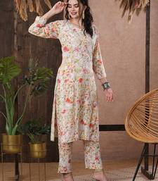 Hand Embroidered White Cotton Lucknowi Chikankari Indian Women Co-Ord Set