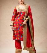 Suit with palazzo, dupatta