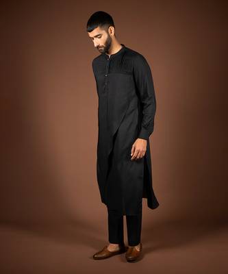Black modal cotton kurta 2