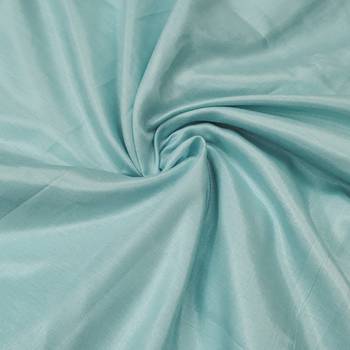 Women's sea green sequence work premium roman silk dress material 3
