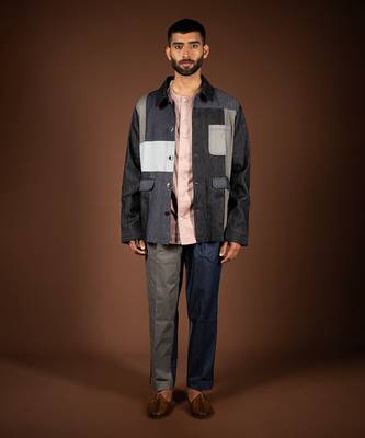 Multicolor denim jacket 1