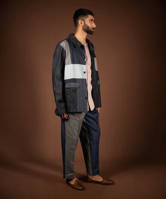 Multicolor denim jacket 2