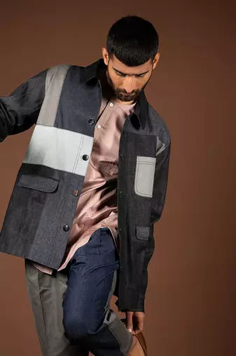 Multicolor denim jacket