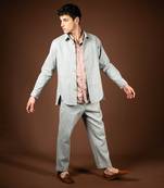 Ice blue denim jacket