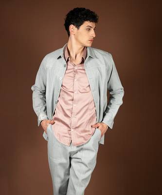 Ice blue denim jacket 4