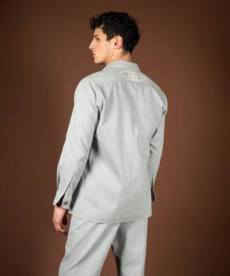 Ice blue denim jacket 5