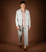 Ice blue denim jacket