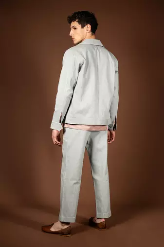 Ice blue denim jacket