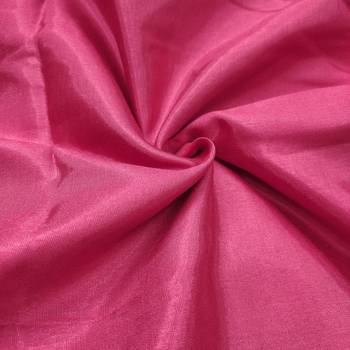 Women's pink fancy print and royal border modal cotton dress material 3