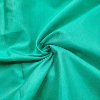 Women's sea green fancy print and royal border modal cotton dress material 3