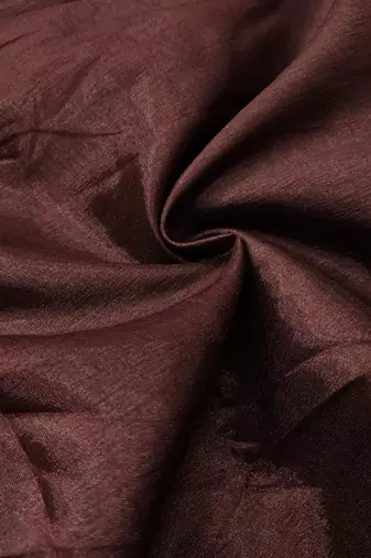 Women's brown position work viscose organza dress material