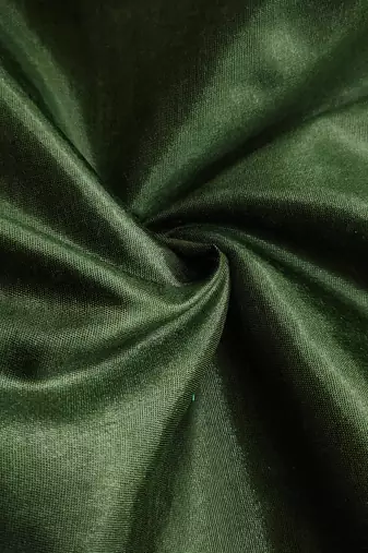 Women's green position work viscose organza dress material