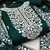 Bottle Green Chanderi Cotton White Embroidered Lucknowi Chikankari Style Salwar Suit Dress Material Dupatta