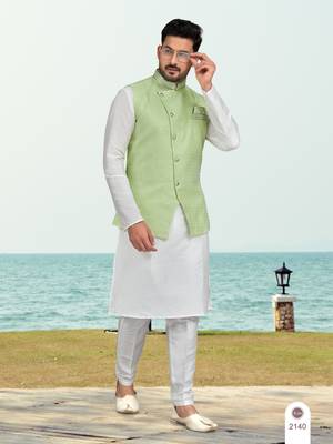 Jacket kurta pajama set 2